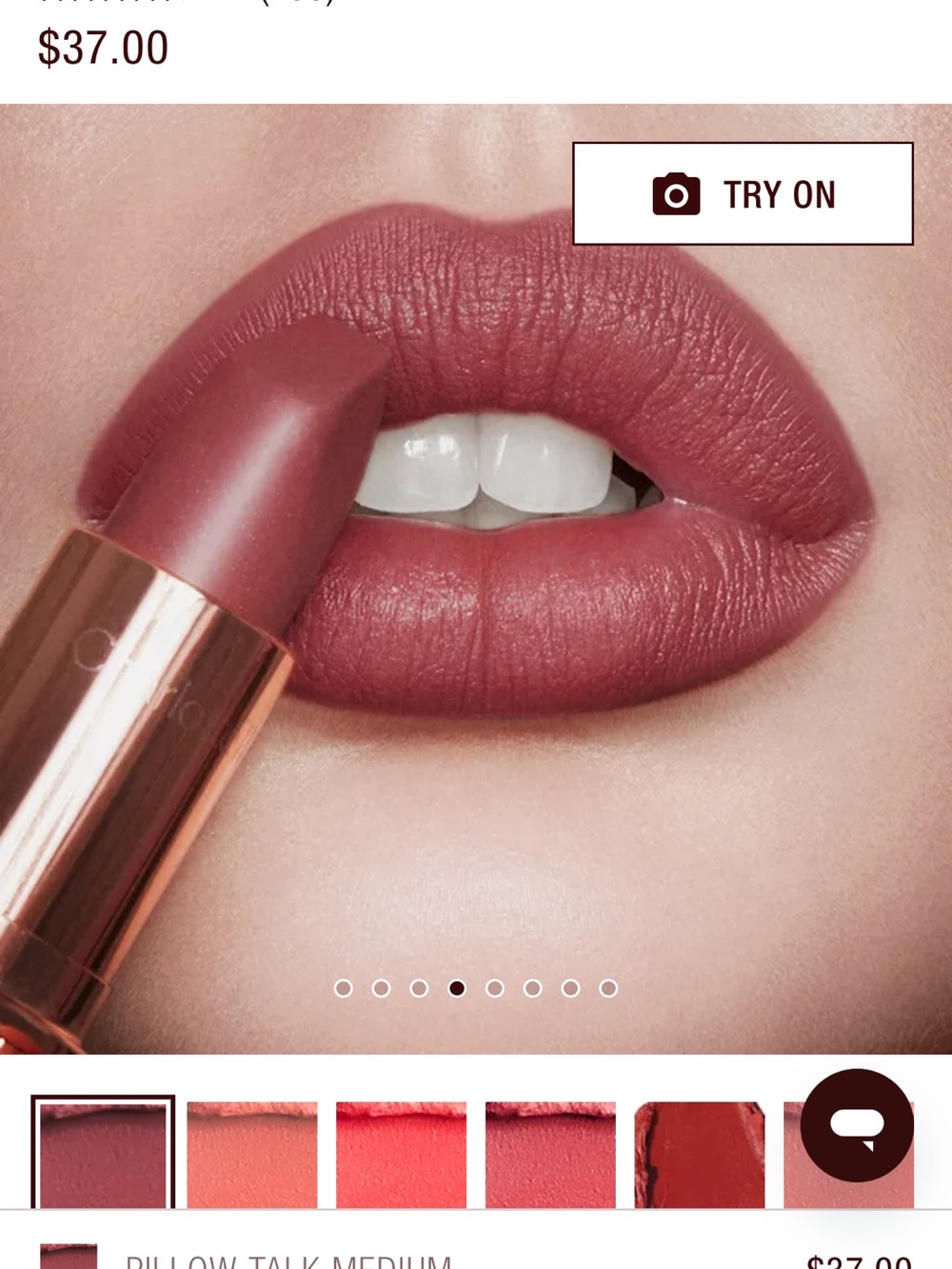 Charlotte Tilbury Pillow Talk Medium Matte Revolution Lipstick- Brand New no Box